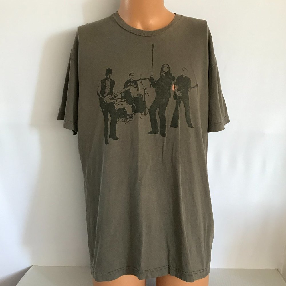 Rare Vintage U2 Bono Vertical 06 Tour American Apparel Distressed Gray Tshirt XL